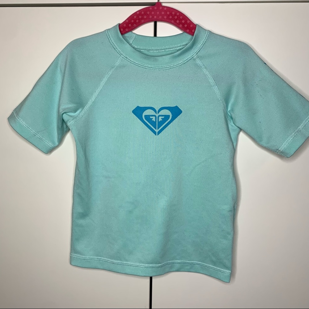 Infant Roxy Logo Short Sleeved Swim Rash Guard